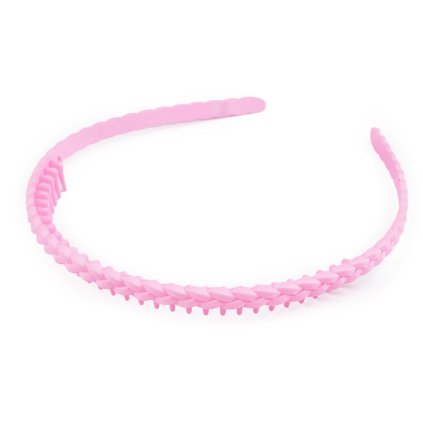 Plastová čelenka do vlasů s hřebínkem (Varianta 2 oranžová, Balení 1 ks)