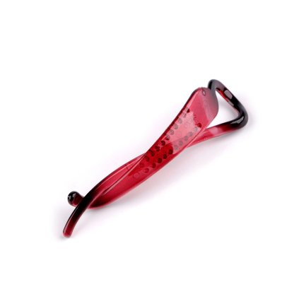 Velká spona do vlasů se zoubky (Varianta 1 červená tm. transparent, Balení 1 ks)