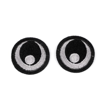 Nažehlovačka / nažehlovací oči Ø38 mm (Varianta 3 hnědá, Balení 2 ks)