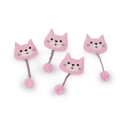 Aplikace / nášivka kočka (Varianta 4 černá, Balení 1 ks)