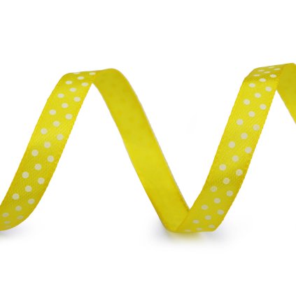 Saténová stuha s puntíky šíře 10 mm (Varianta 3 růžová sv., Balení 22.5 m)