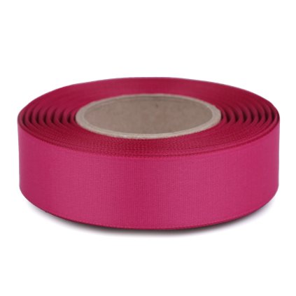 Atlasová hedvábná stuha oboulící šíře 24 mm matná (Varianta 416 modrá tmavá, Balení 20 m)