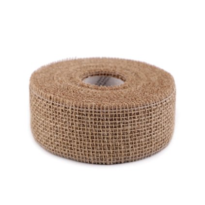 Jutová stuha šíře 50 mm (Varianta 1 režná přírodní, Balení 10 m)
