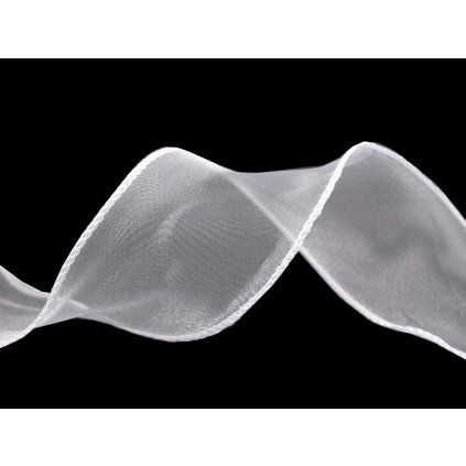 Organzová stuha s perleťovým leskem šíře 55 mm (Varianta 2 zlatá tmavá, Balení 1 m)