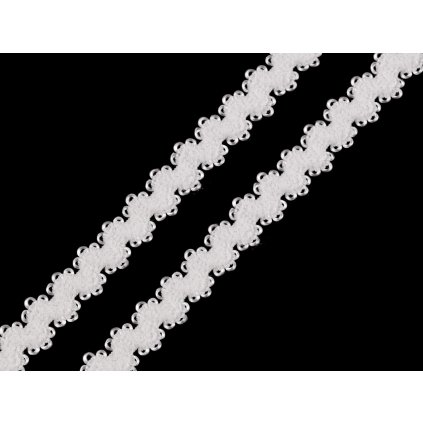 Ozdobná pruženka šíře 10 mm (Varianta 1 Off White, Balení 1 m)