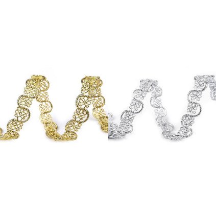 Leonský prýmek (Varianta 2 stříbrná, Balení 18 m)