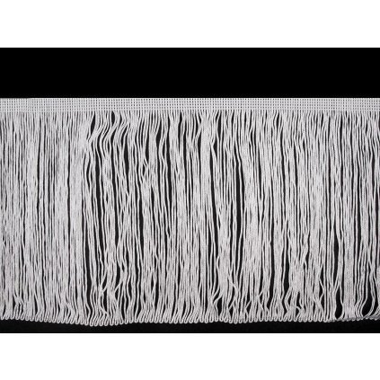Třásně dvojité šíře 20 cm (Varianta 1 bílá, Balení 1 m)