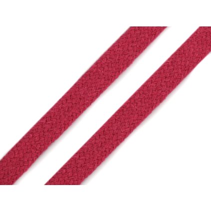 Šňůra plochá / dutinka šíře 10 mm (Varianta 3 pink, Balení 10 m)