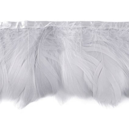 Prýmek - husí peří 6-11 cm (Varianta 1 bílá, Balení 1 m)
