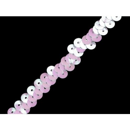 Flitrový prýmek šíře 10 mm elastický (Varianta 2 stříbrná hologram, Balení 1 m)