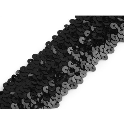 Flitrový prýmek šíře 45 mm elastický (Varianta 1 růžová sv., Balení 1 m)