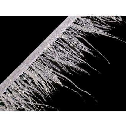 Prýmek - marabu peří 5-10 cm (Varianta 2 zelená, Balení 1 m)