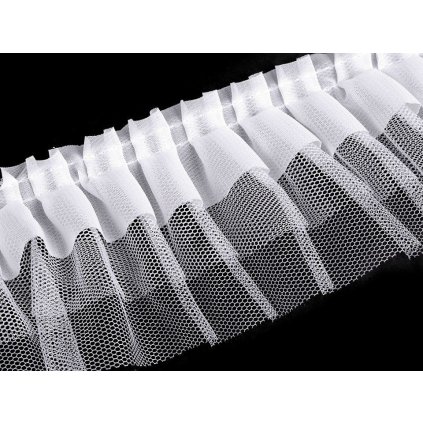 Volánek 3vrstvý šíře 70 mm (Varianta 2 růžová sv., Balení 1 m)