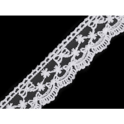 Vyšívaná krajka na monofilu šíře 40 mm (Varianta 1 Off White, Balení 13.5 m)
