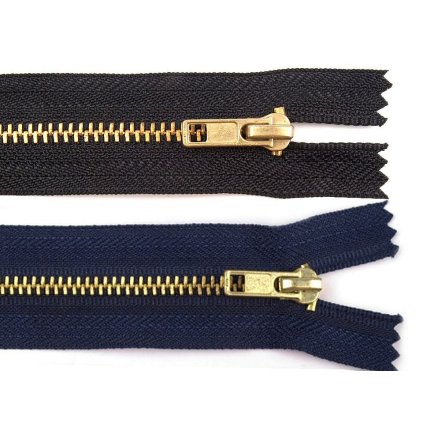 Kovový zip No 4 délka 20 cm kalhotový