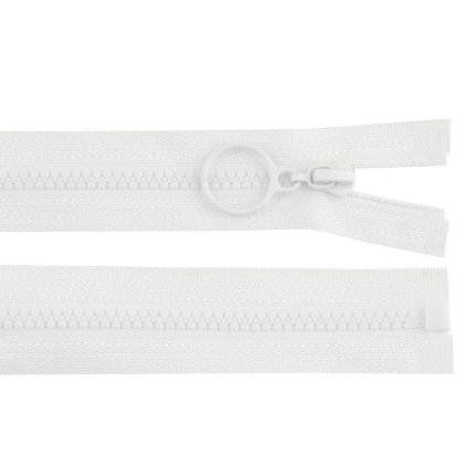 Kostěný zip No 3 délka 70 cm s kroužkem (Varianta 101 bílá, Balení 1 ks)