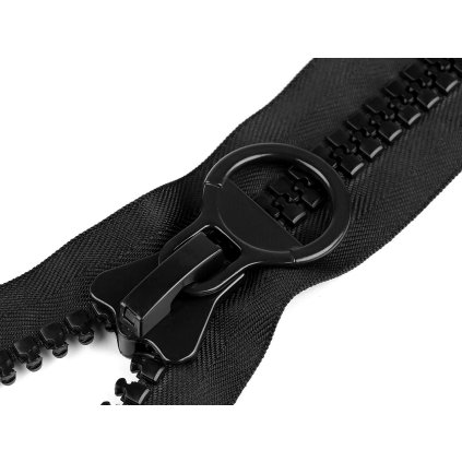 Kostěný zip extra velký No 20 délka 50 cm, 55 cm (Varianta 1 (50 cm) černá, Balení 1 ks)