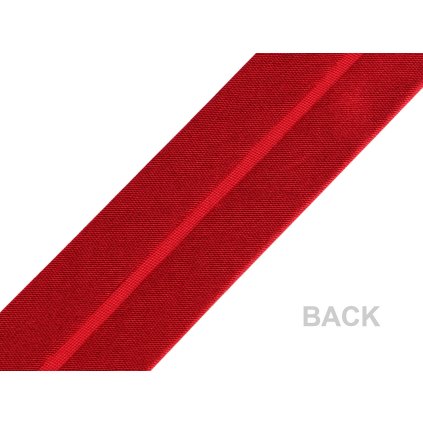 Šikmý proužek saténový šíře 30 mm zažehlený (Varianta 2 (002) bílá, Balení 25 m)