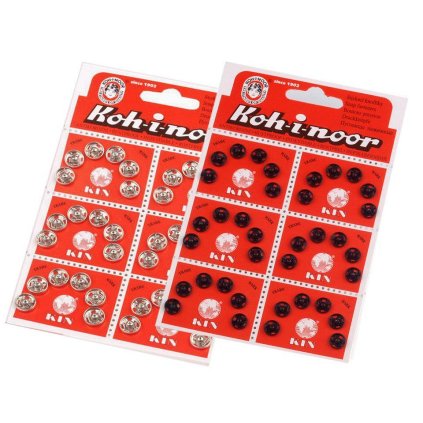 Kovové patentky / stiskací knoflíky vel. 1 a 2