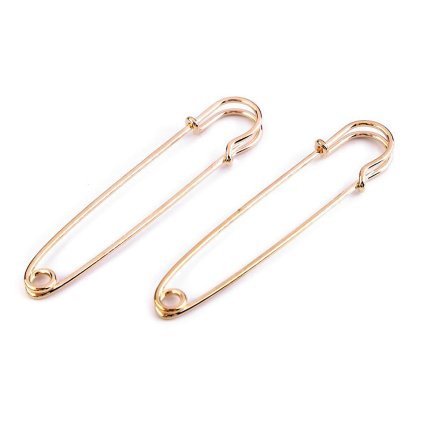 Ozdobný spínací špendlík kilt 13x75 mm (Varianta 2 růžové zlato, Balení 2 ks)