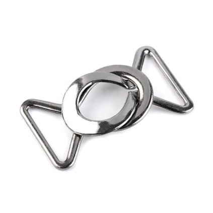 Kovové zapínání, průvlek 24 mm (Varianta 1 nikl, Balení 1 pár)