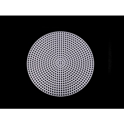 Plastová kanava / mřížka vyšívací kruh, hvězda