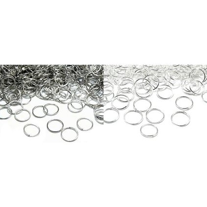 Kroužek spojovací Ø10,5 mm (Varianta 1 platina, Balení 20 g)
