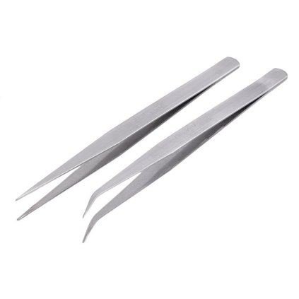 Kovová pinzeta délka 15 cm (Varianta 1 nikl rovná, Balení 1 ks)