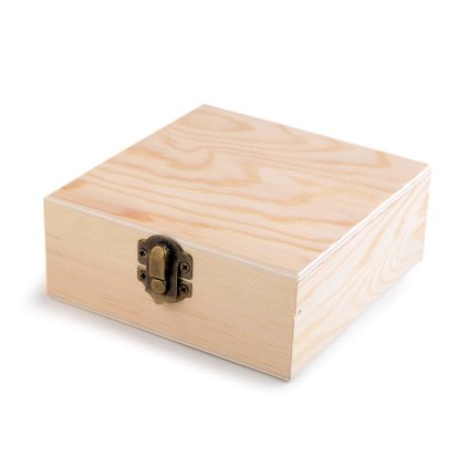 Dřevěná krabička k dozdobení