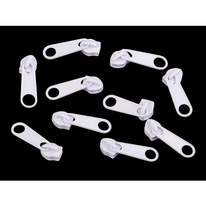 Jezdec ke spirálovým zipům No 5 (Varianta 332 černá, Balení 10 ks)