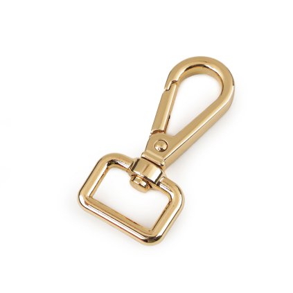 Kovová karabina otočná, průvlek 15 mm (Varianta 1 nikl, Balení 1 ks)