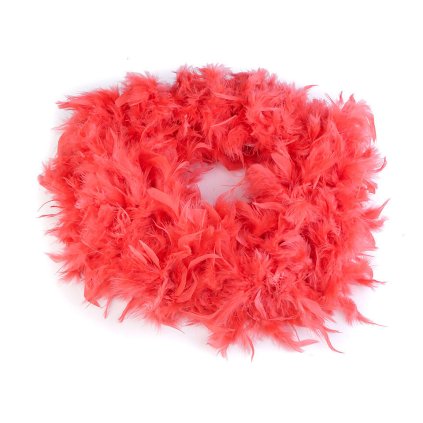 Boa - krůtí peří 90 g délka 1,8 m (Varianta 1 bílá, Balení 1 ks)
