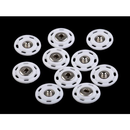 Designové patentky / druky Ø25 mm (Varianta 2 černá, Balení 5 pár)