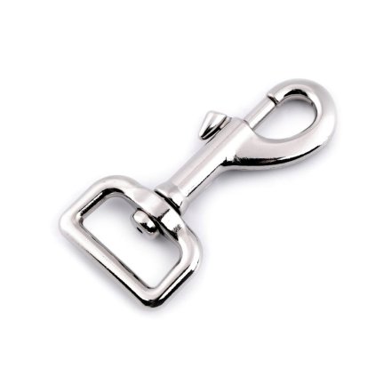 Mohutná kovová karabina otočná, průvlek 25 mm