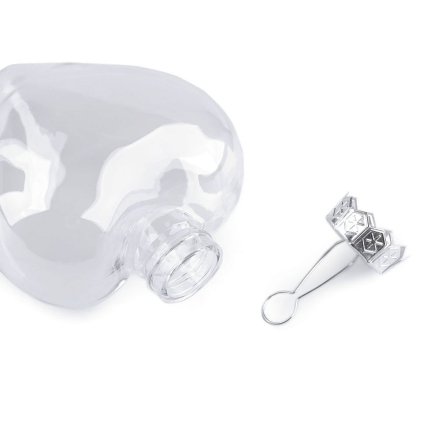 Baňka k dozdobení - srdce, medailon (Varianta 2 transparent medailon, Balení 2 ks)