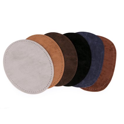 Nažehlovací záplaty semišové s perforací (Varianta 3 (40) hnědá kávová, Balení 1 sáček)