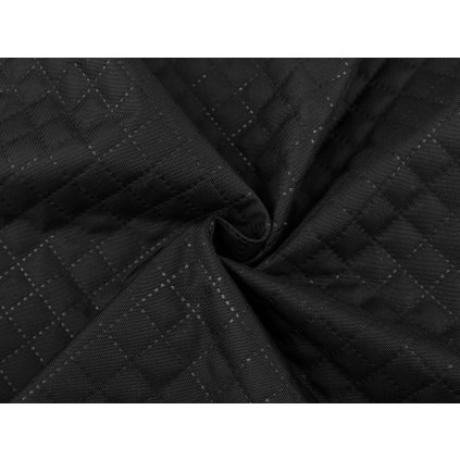 Zateplená kočárkovina OXFORD 600D / prošev (Varianta 1 černá čtverec, Balení 1 m)