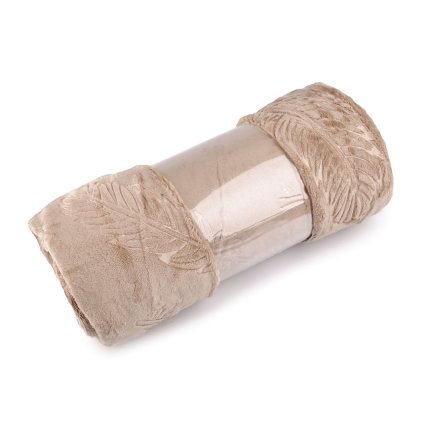 Deka fleece pírka 150x200 cm (Varianta 1 béžová tm., Balení 1 ks)