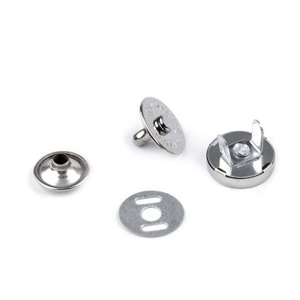 Magnetické zapínání Ø14 mm s nýtkem (Varianta 2 nikl černý, Balení 4 sada)