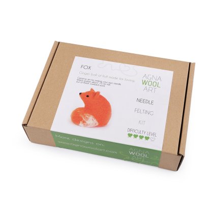 Kreativní sada plstěné zvířátko (Varianta 5 hnědá sova, Balení 1 krab.)