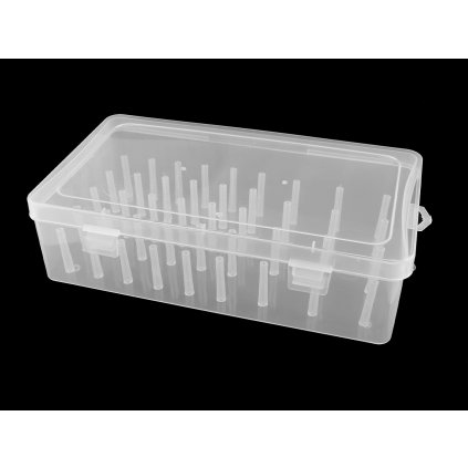 Plastový box na 42 ks nití (Varianta 1 transparent, Balení 1 ks)