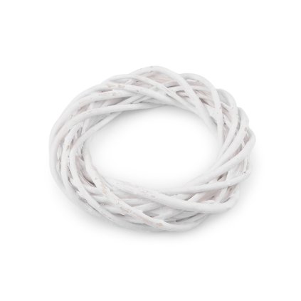 Proutěný věnec Ø20 cm (Varianta 1 bílá, Balení 1 ks)