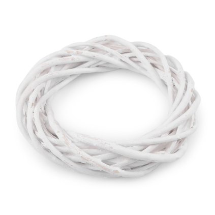 Proutěný věnec Ø25 cm (Varianta 1 bílá, Balení 1 ks)