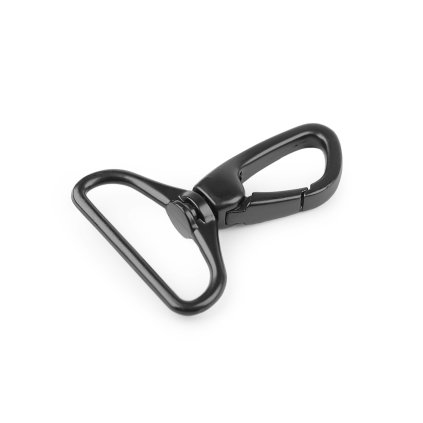 Kovová karabina otočná, průvlek 38 mm (Varianta 1 nikl, Balení 1 ks)