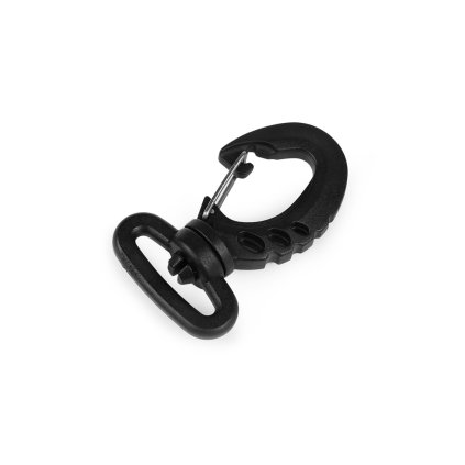 Plastová karabina průvlek 25; 30; 40; 50 mm (Varianta 2 (30 mm) černá, Balení 1 ks)