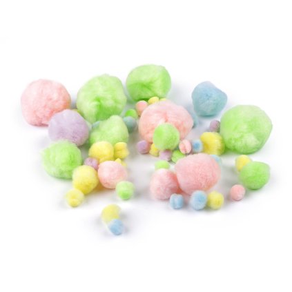 Bambulky mix velikostí (Varianta 2 oranžovožlutá, Balení 1 sáček)