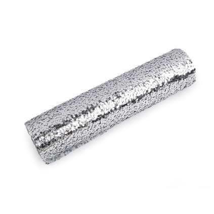 Pavučinka / štola / běhoun dekorační s glitry šíře 24 cm