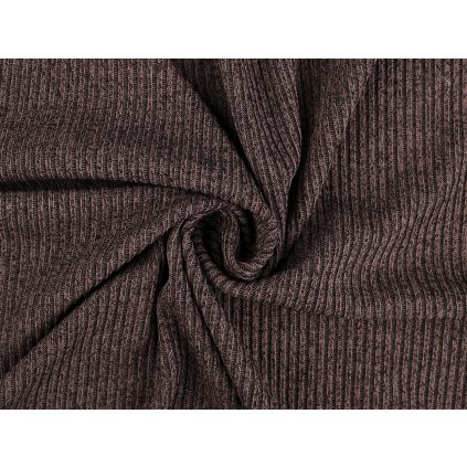 Žebrovaná šatová pletenina / svetrovina (Varianta 3 (330 g/m²) modrá, Balení 1 m)