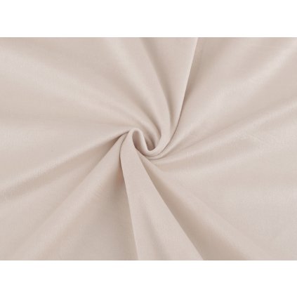 Samet / velvet hladký šíře 280 cm (Varianta 1 (260 g/m²) béžová světlá, Balení 1 m)