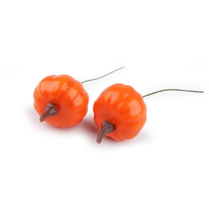 Umělé dýně (Varianta 1 oranžová s drátkem, Balení 2 ks)